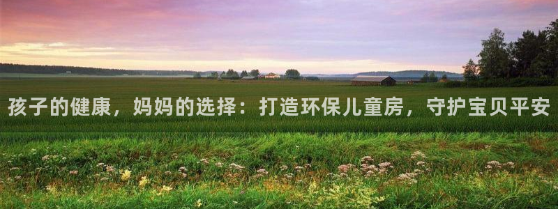 杏耀测速注册：孩子的健康，妈妈的选择：打造环保儿童房，守护宝