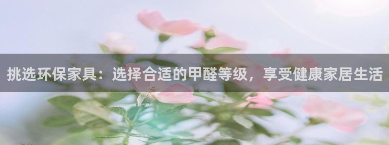 杏耀平台专用通道：挑选环保家具：选择合适的甲醛等级，享受健康