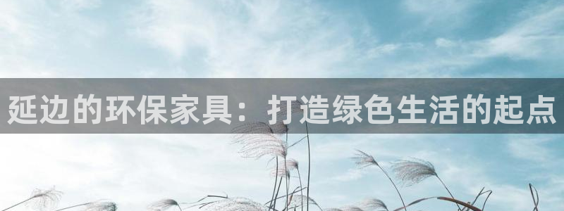 杏耀平台手机登录：延边的环保家具：打造绿色生活的起点